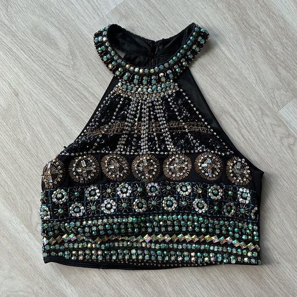 crop top prom dress - Picture 2 of 3